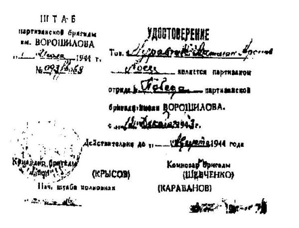 Partisan Certificate